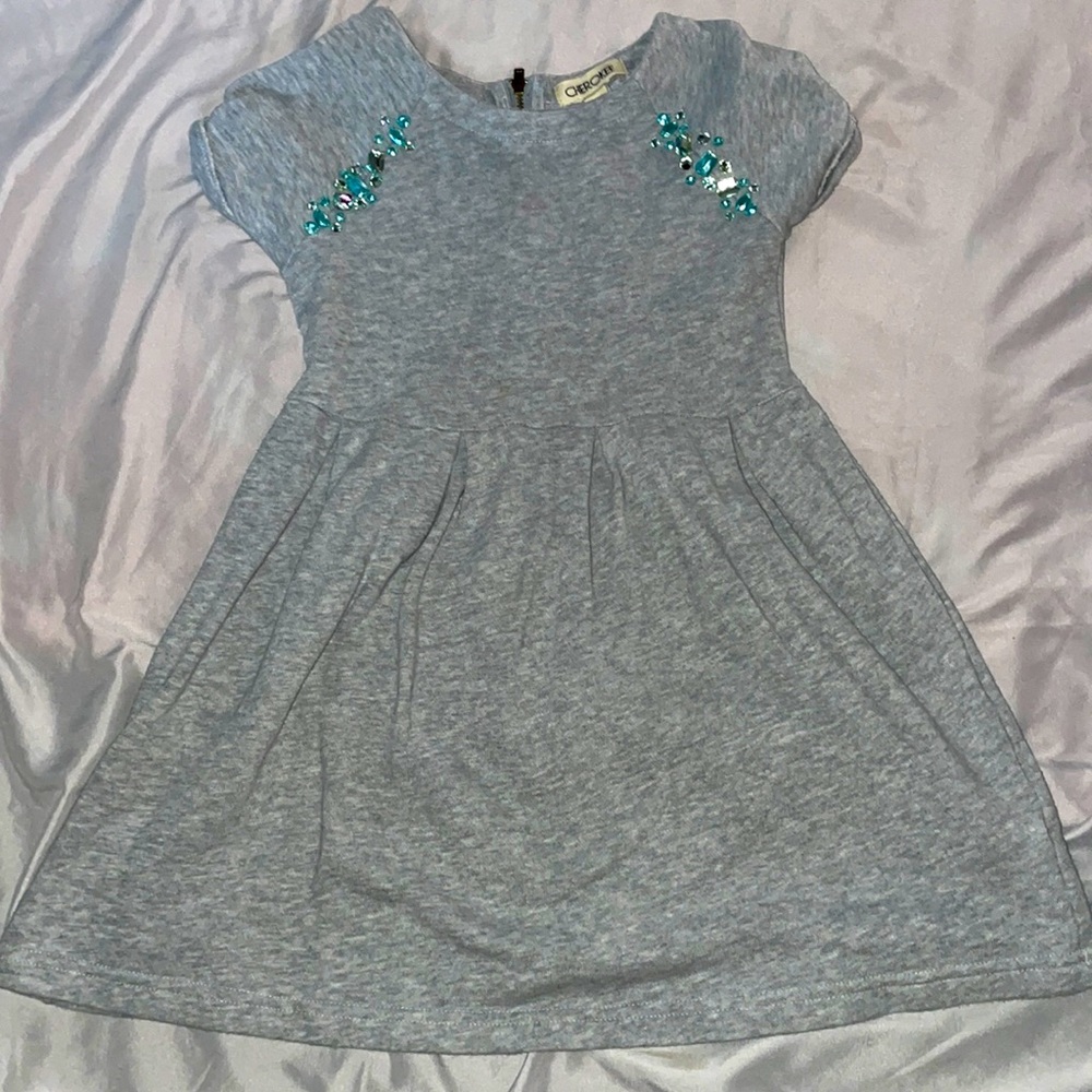 Kids grey Cherokee dress. Size US 6X